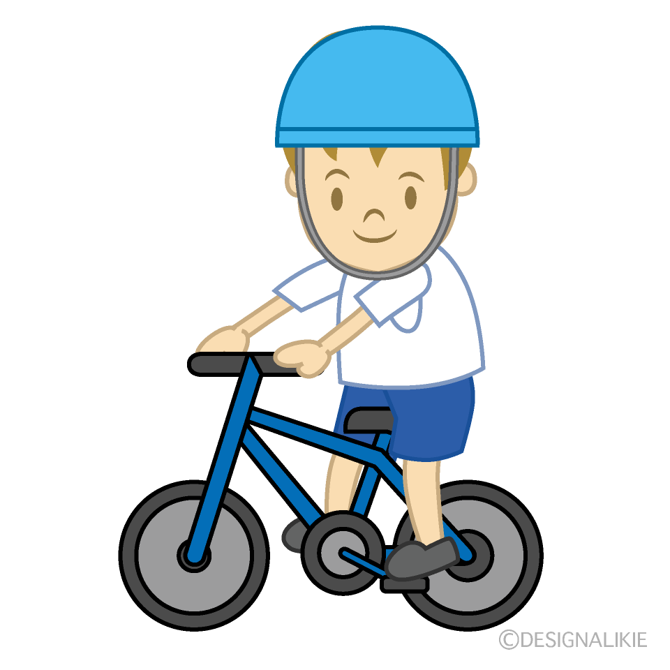 Boy Riding a Bicycle