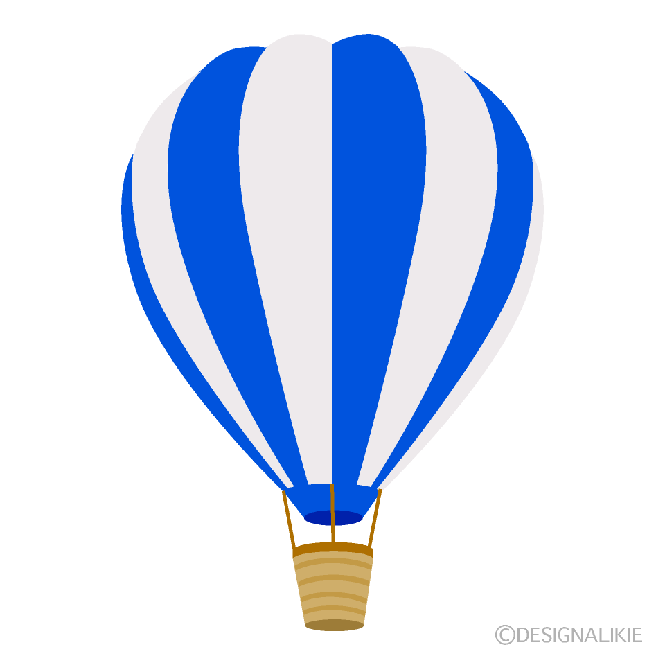 Blue Hot Air Balloon