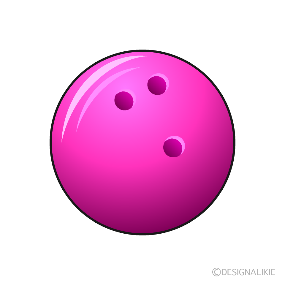 Bola de boliche rosa