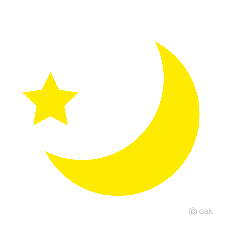 Luna creciente y estrella