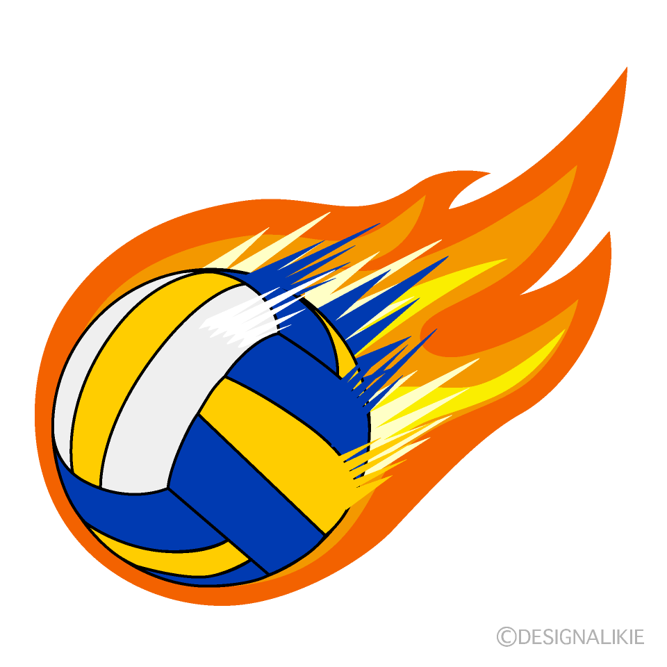 Bola de fuego de voleibol