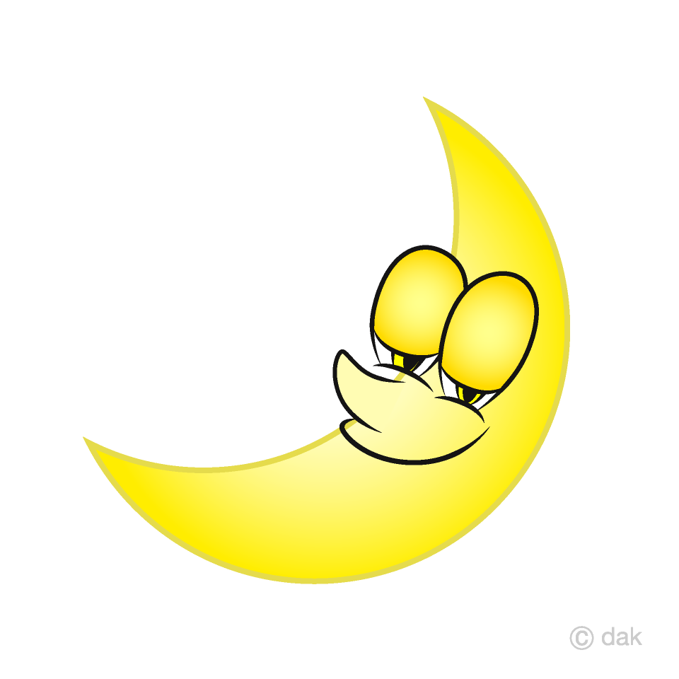 Luna creciente durmiente