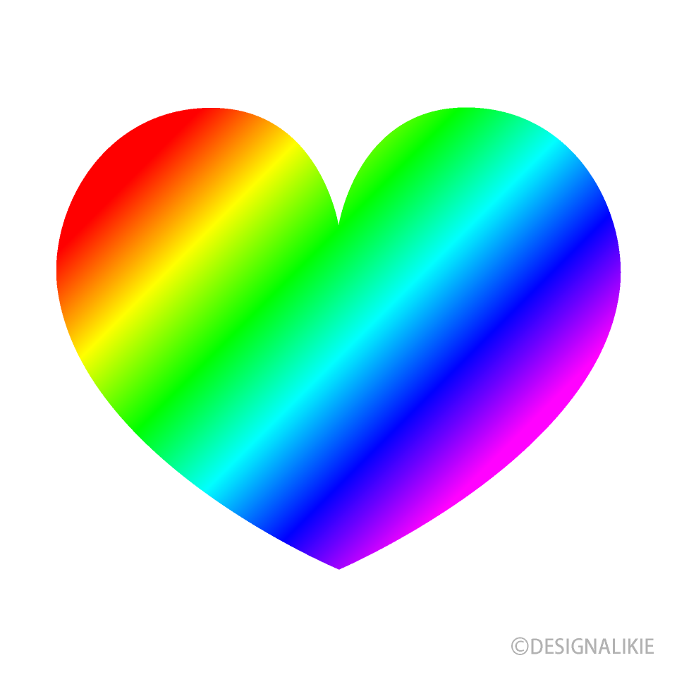 Rainbow Gradation Heart