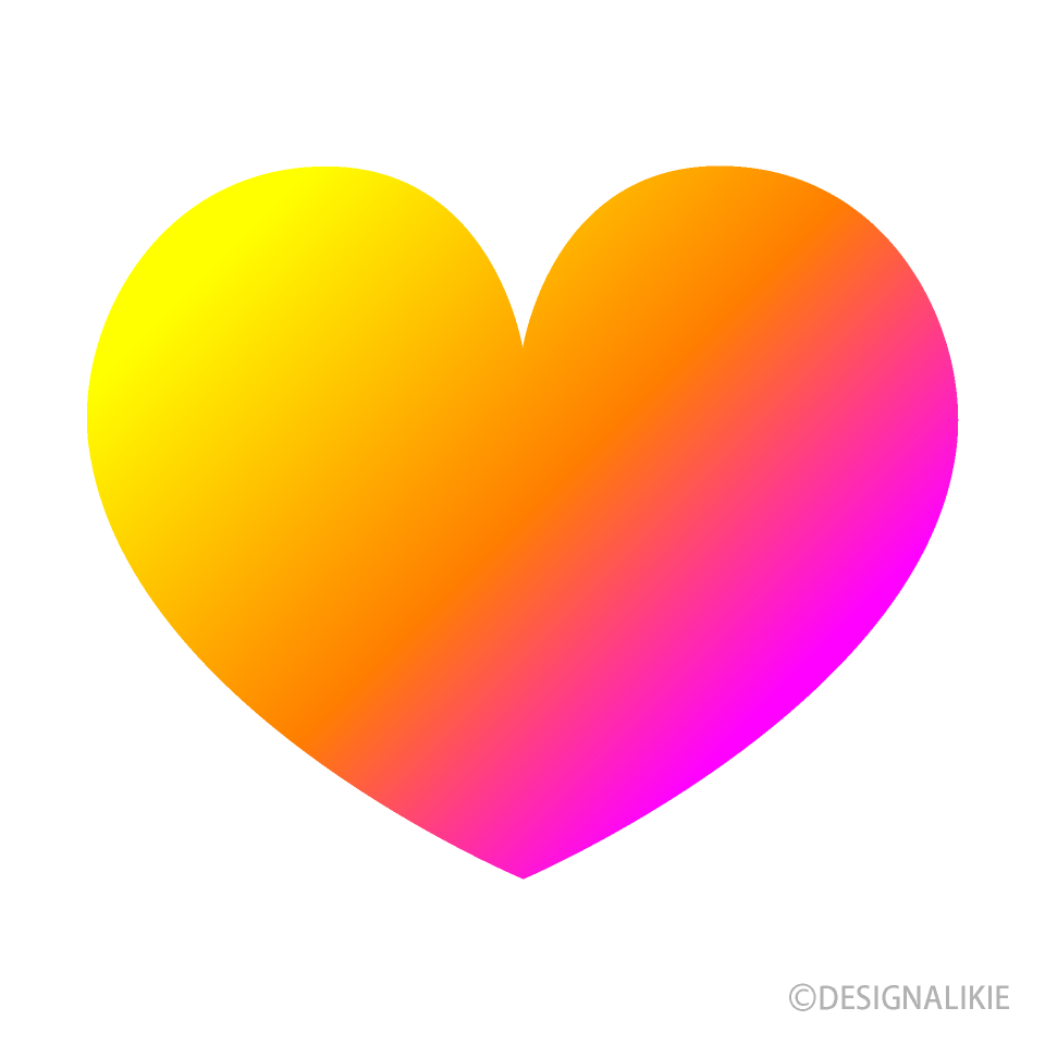 Yellow and Pink Heart