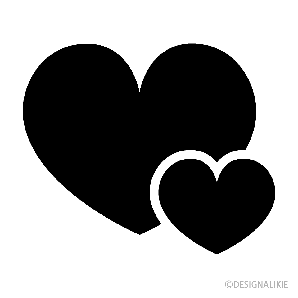 Parent and Child Heart Silhouette