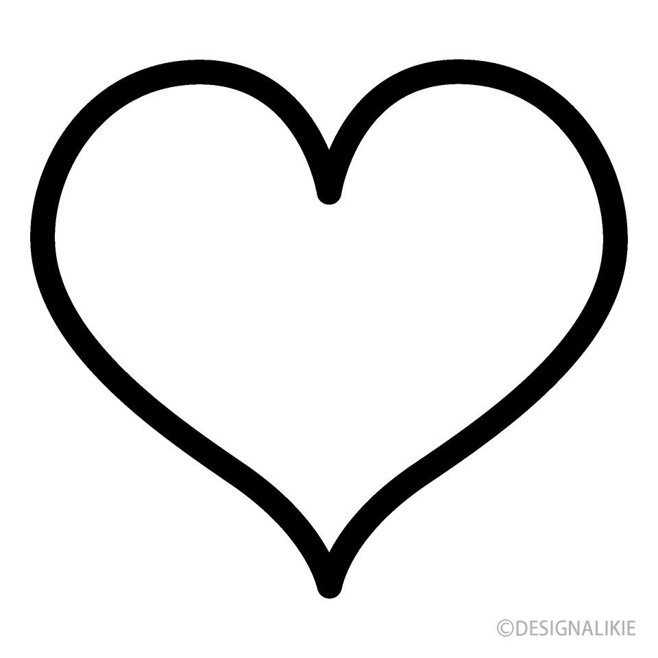 Cute Heart Black and White