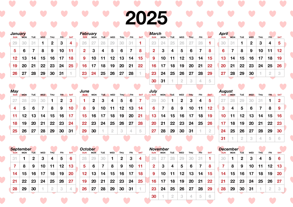 2025 Heart Background