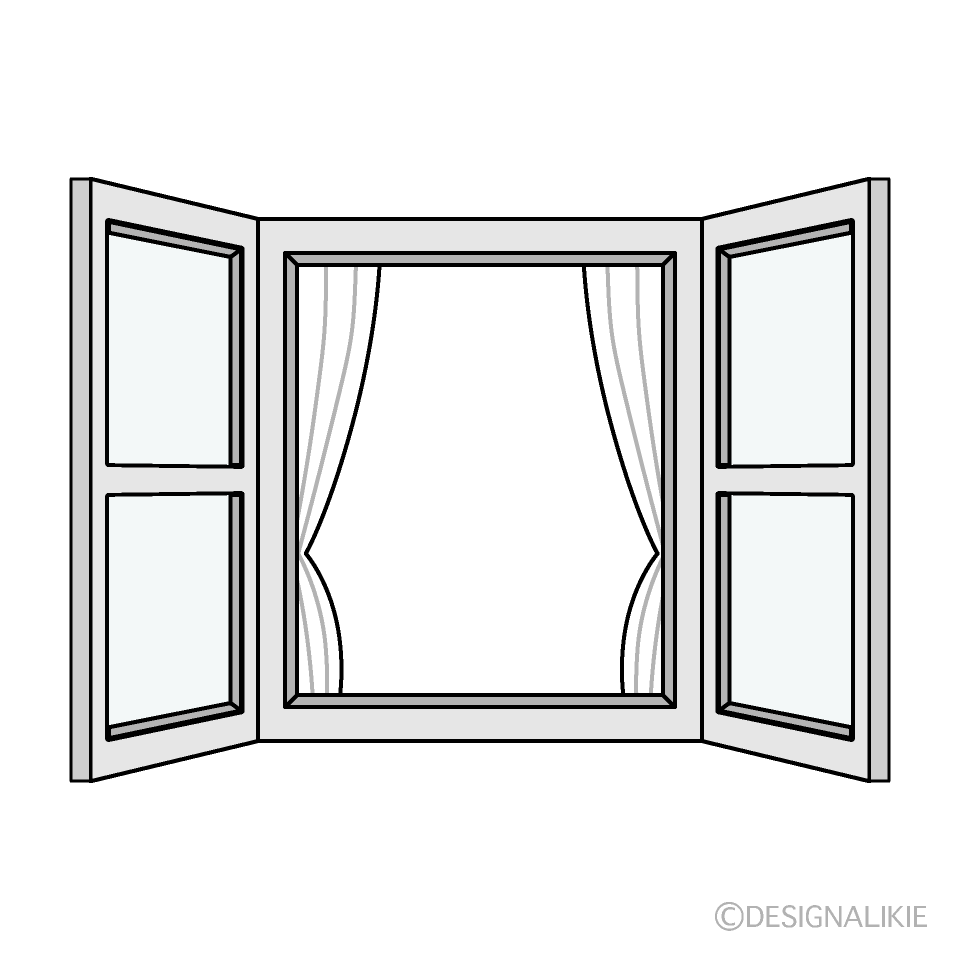 Open Window and Curtain