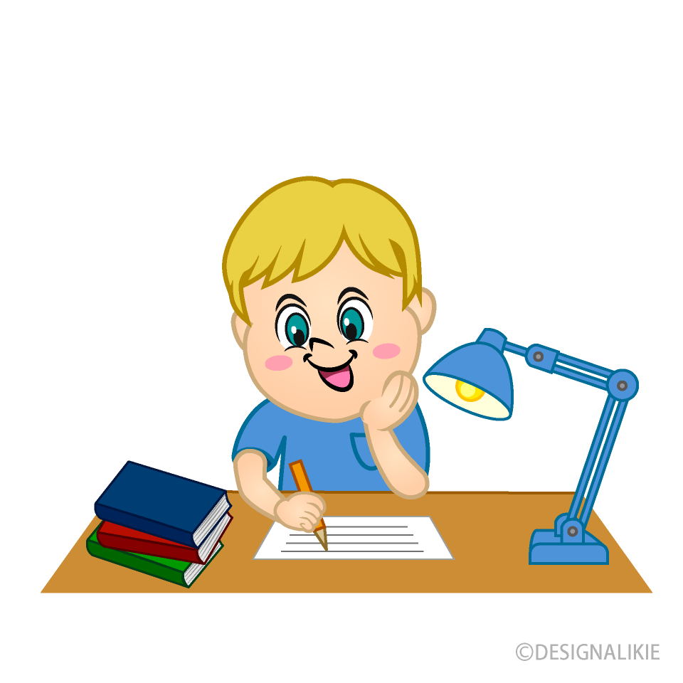 Boy Doing Homework