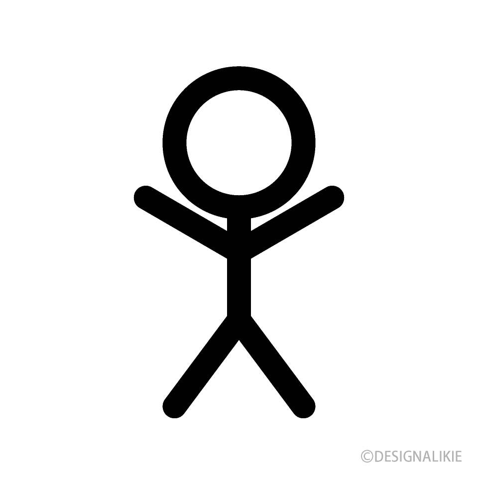 Cheerful Stick Man