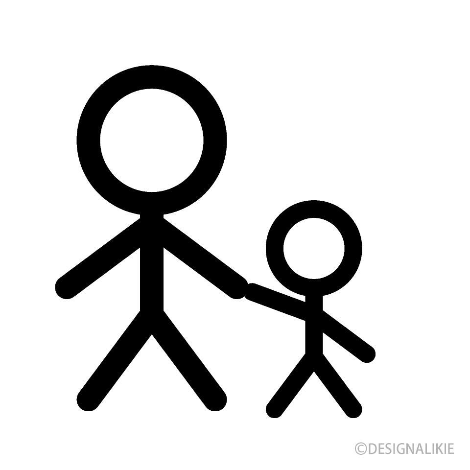 Parent-Child Stick Man