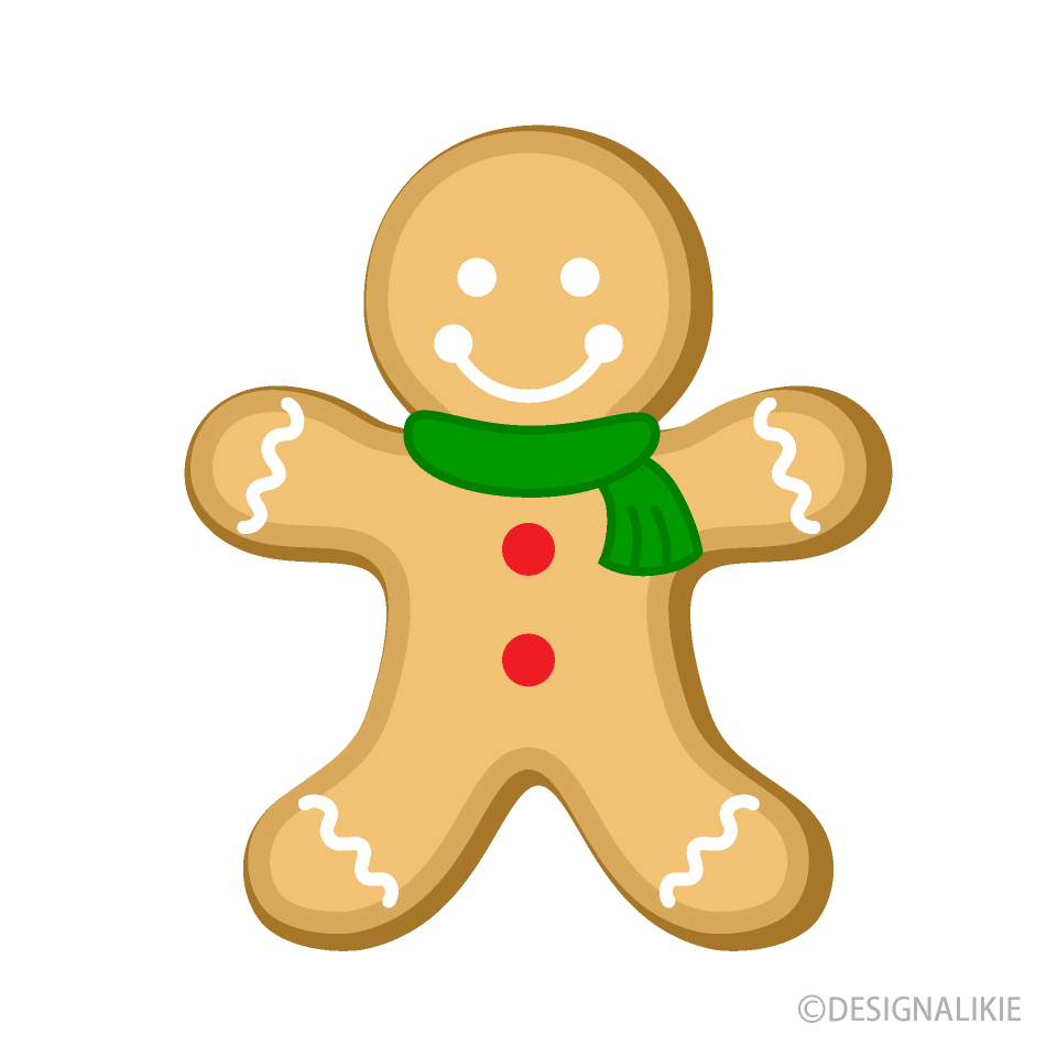 Gingerbread Man with Scarf