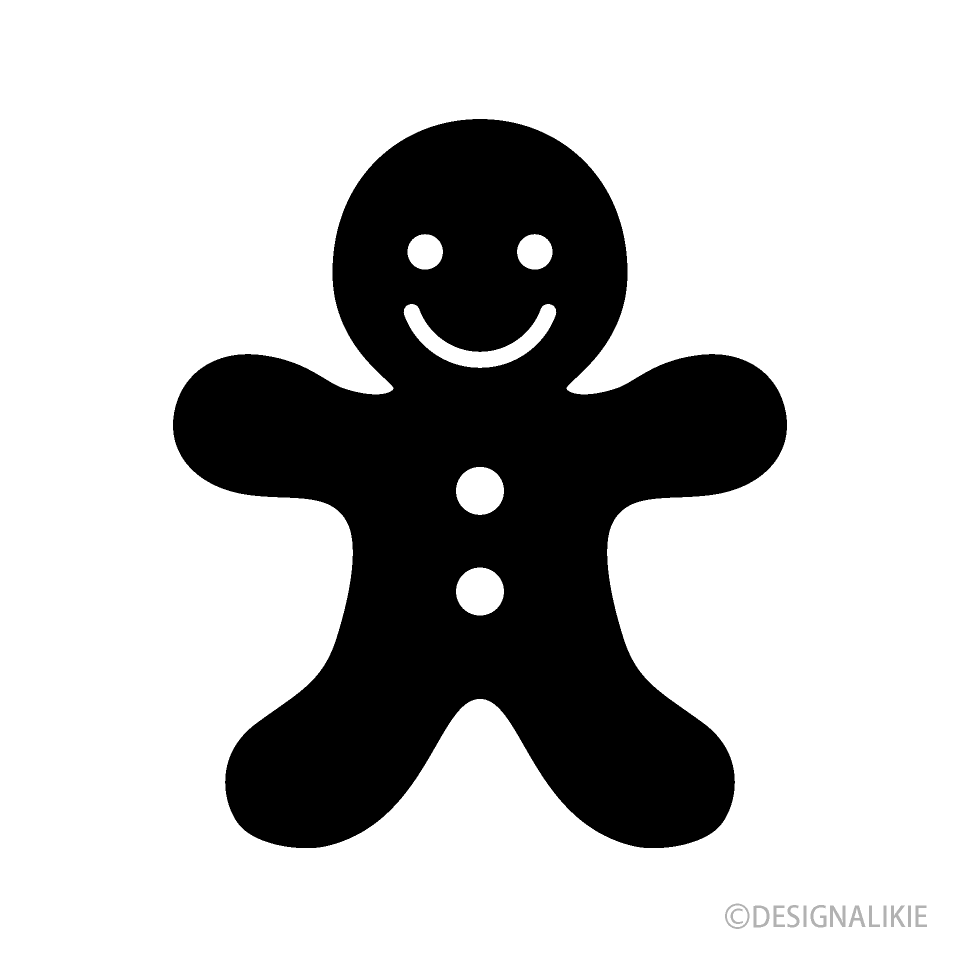 Gingerbread Man Silhouette