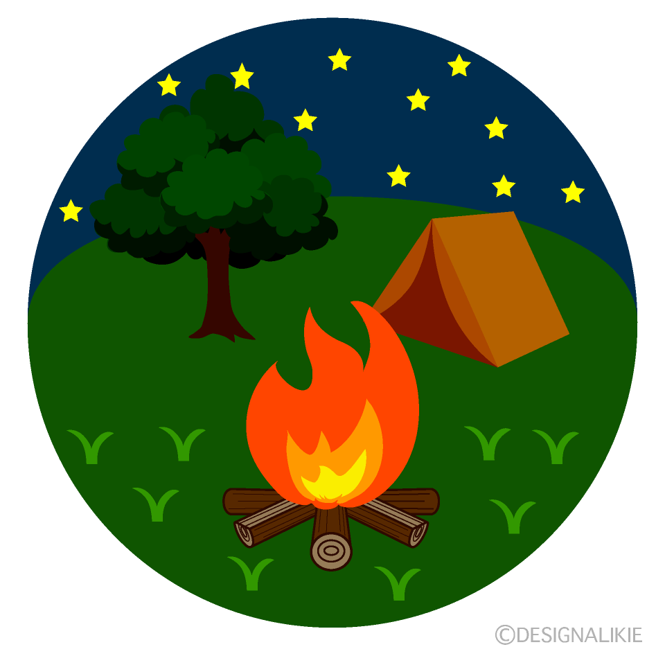 Bonfire in the Night Sky