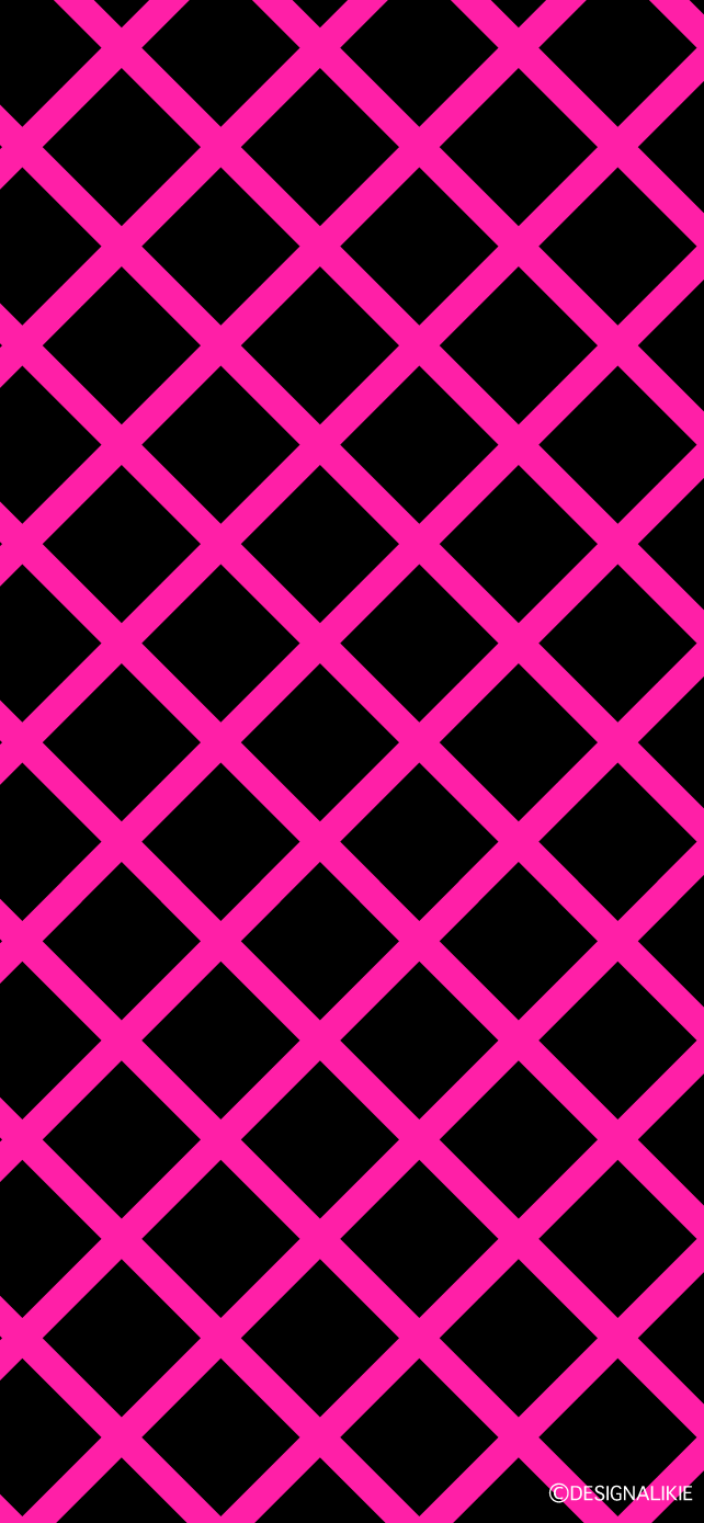 Pink Check Line on Black