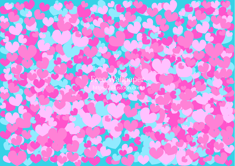 Corazones Rosa y Azul Claro