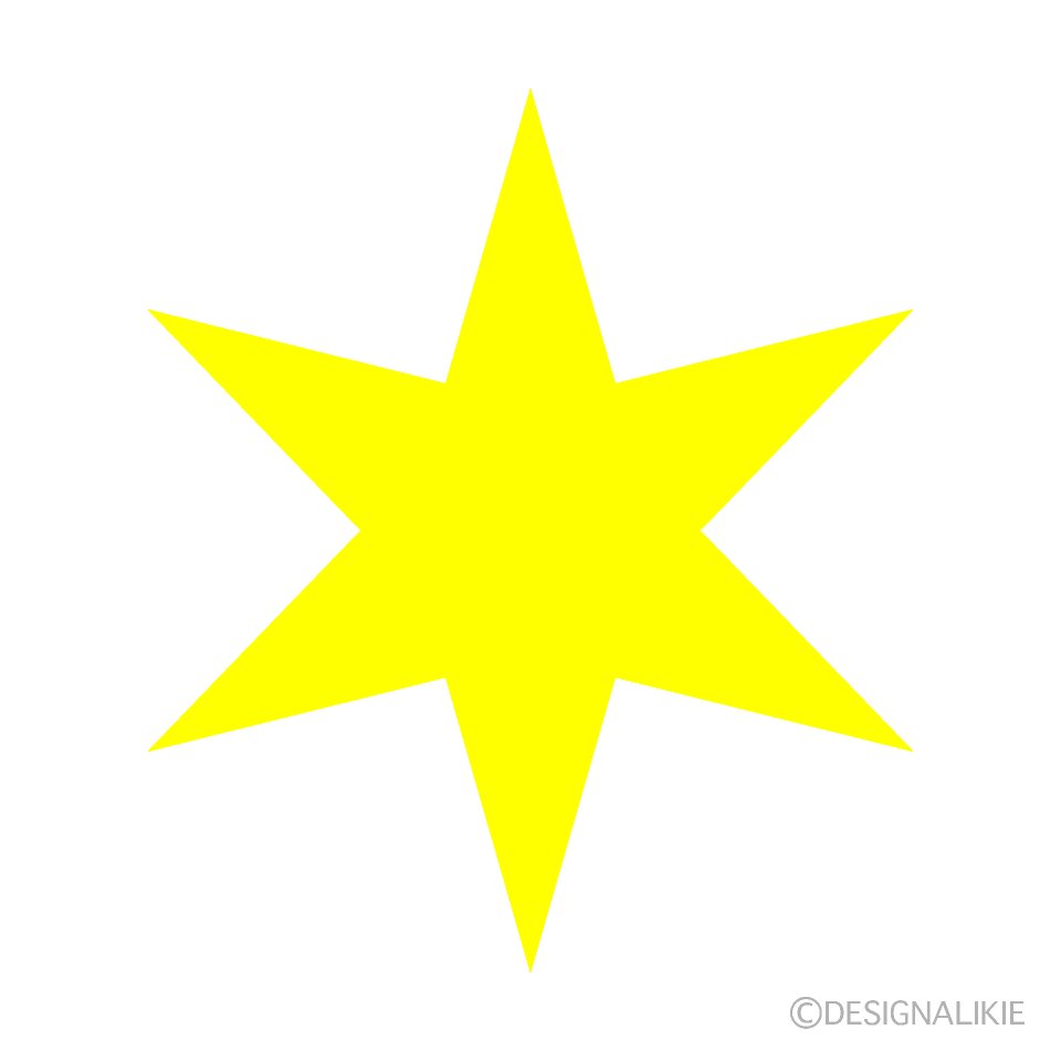 Hexagonal Yellow Star