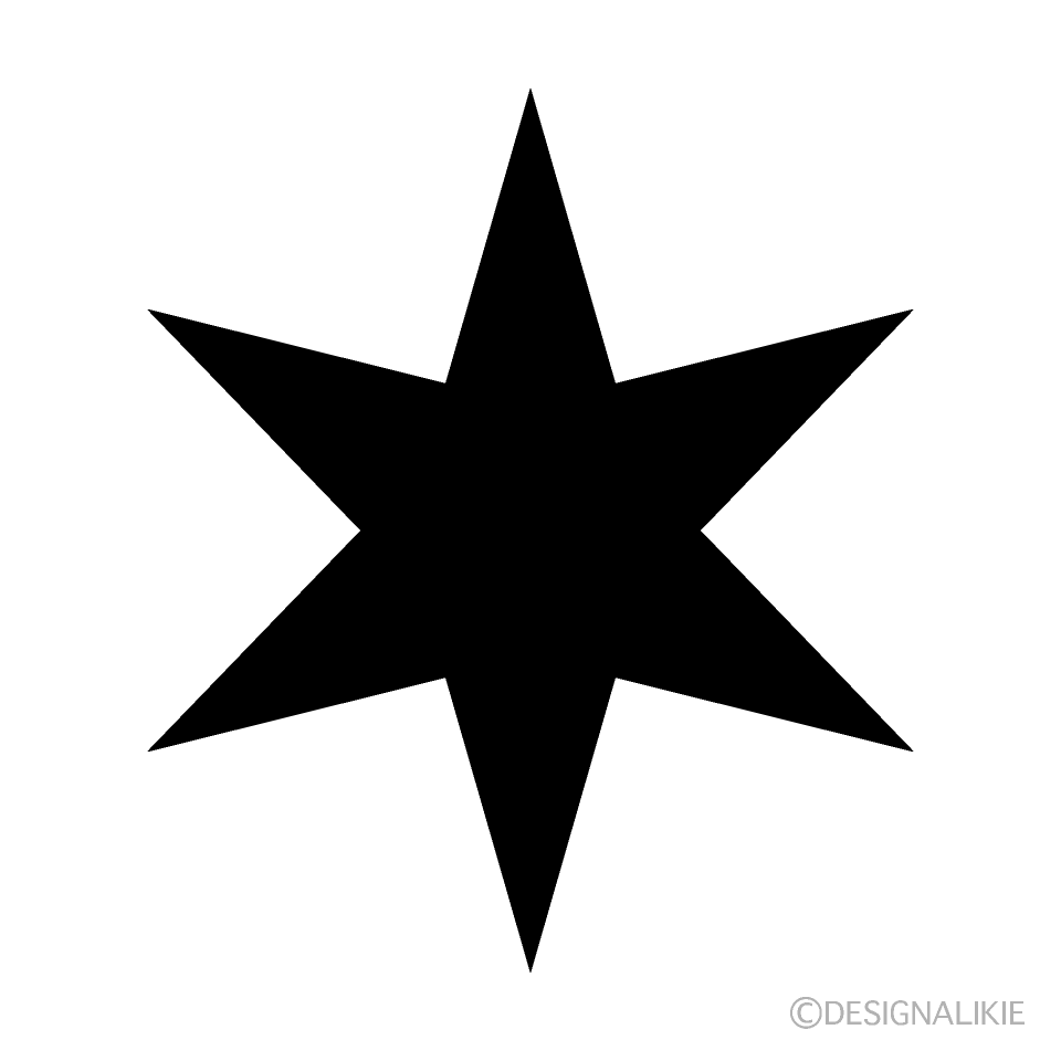 Hexagonal Black Star