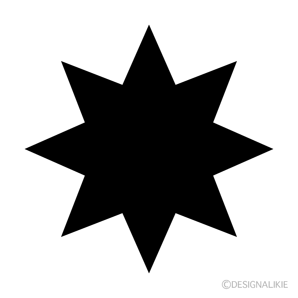 Octagonal Black Star