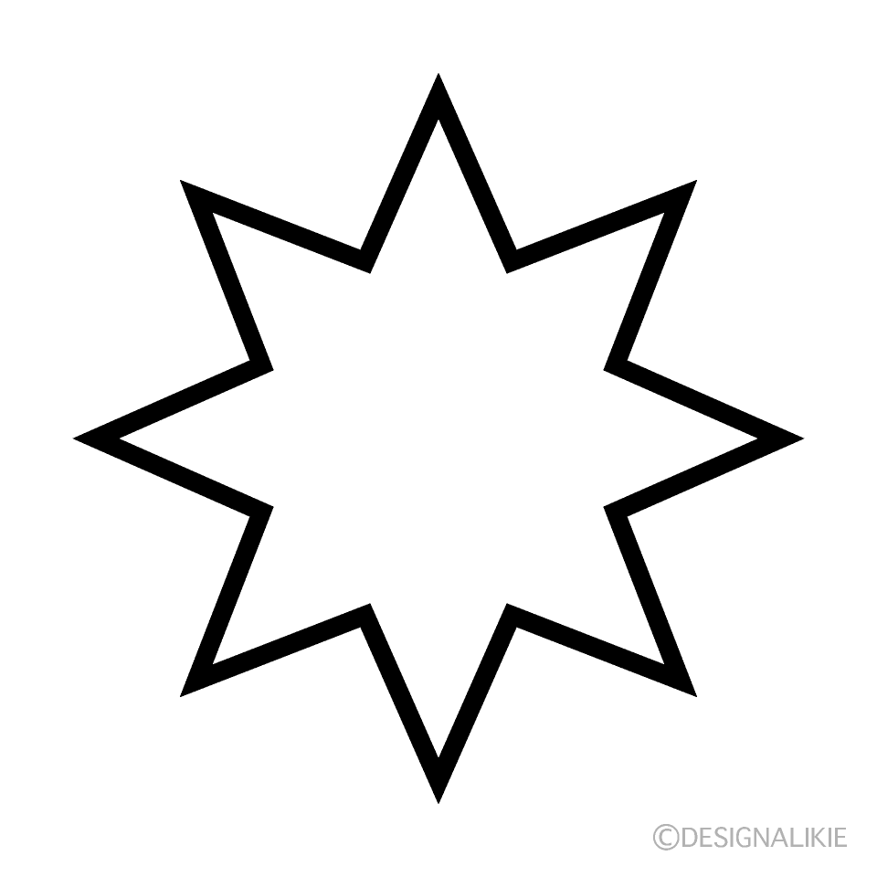 Octagonal White Star