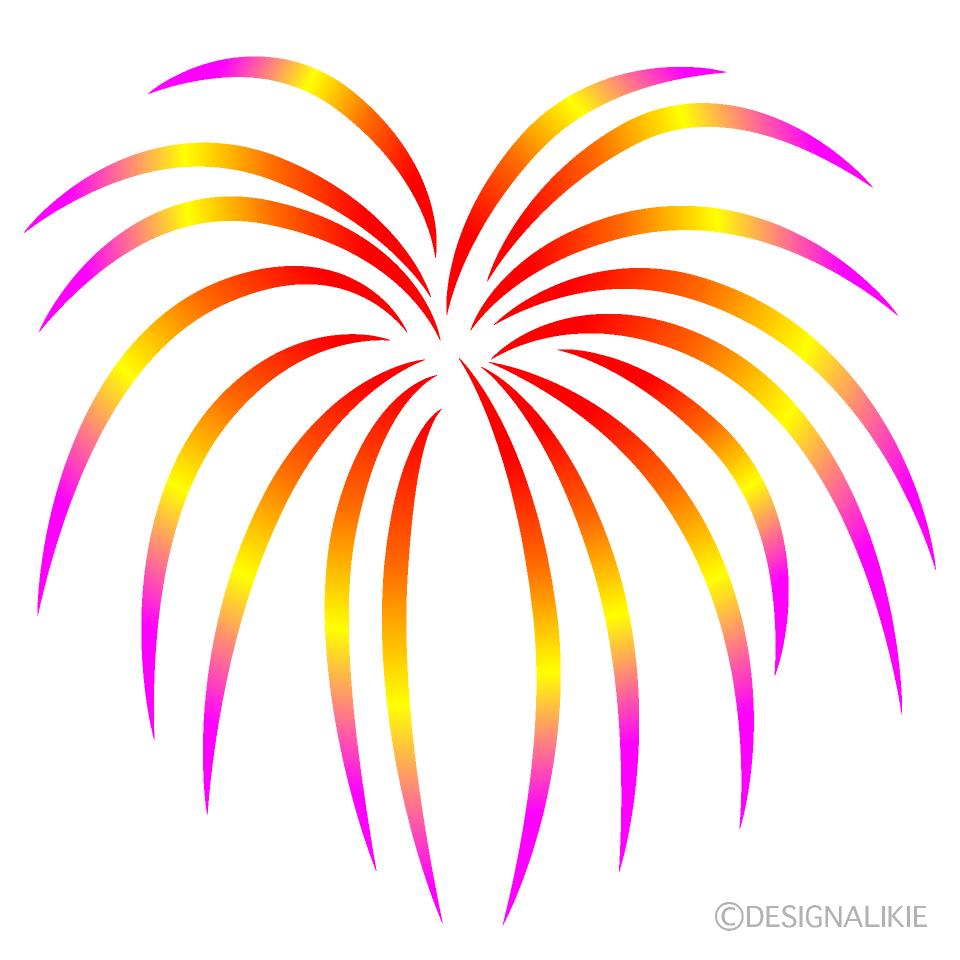 Fuegos Artificiales Rosados y Amarillos