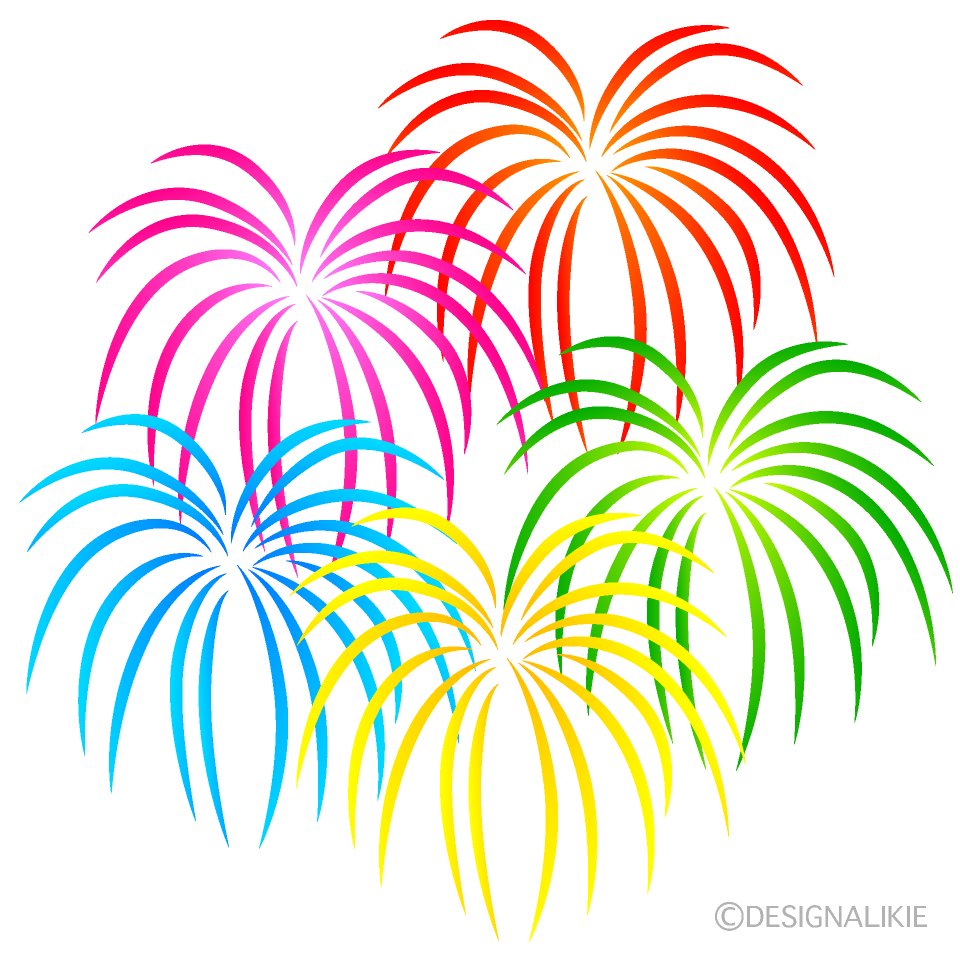Muchos Fuegos Artificiales Coloridos