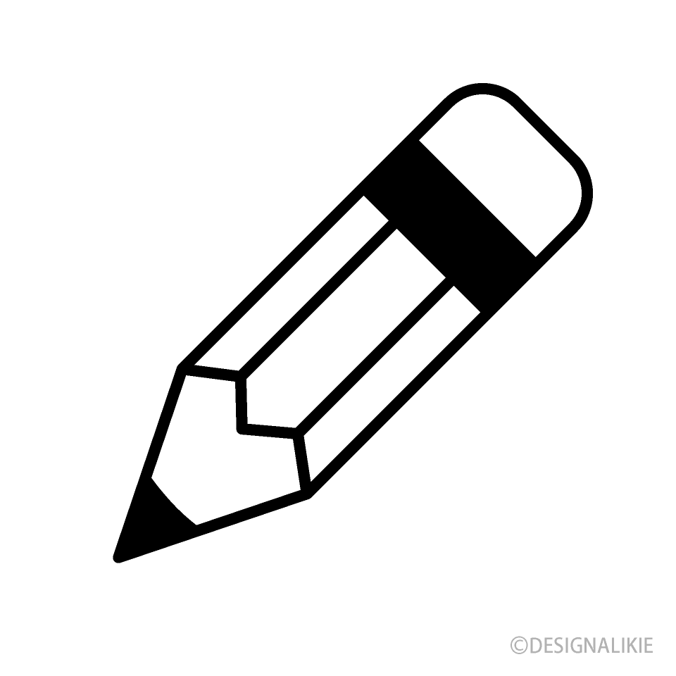 Lápiz Corto Blanco y Negro