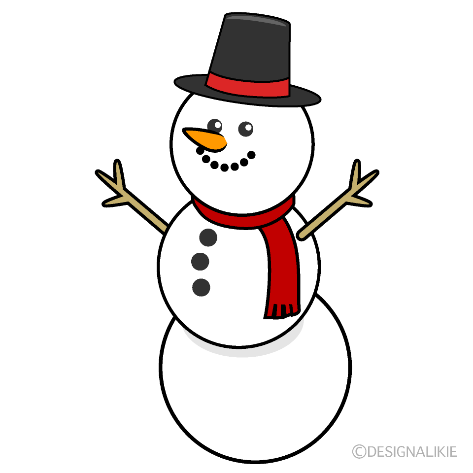 Muñeco de Nieve con Guantes