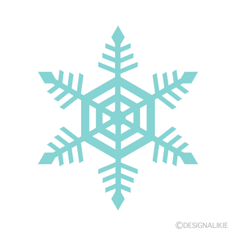 Light Blue Snowflake 1