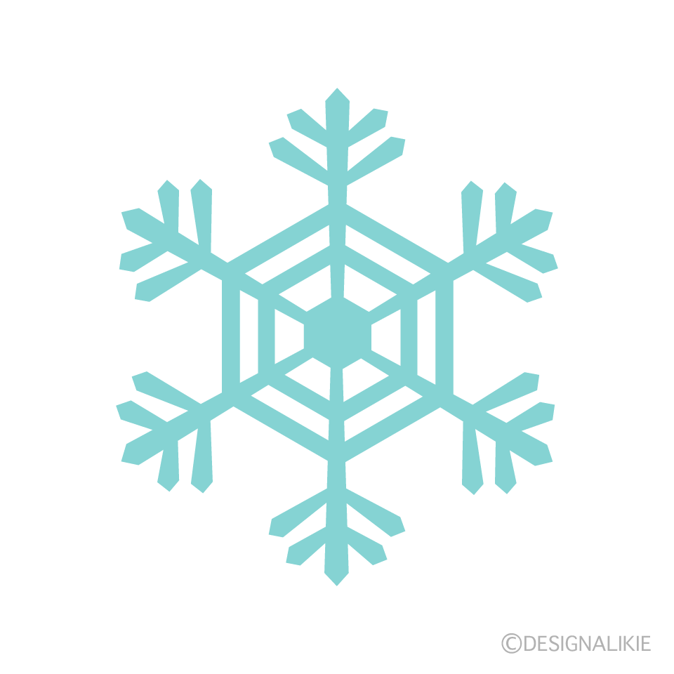 Light Blue Snowflake 2