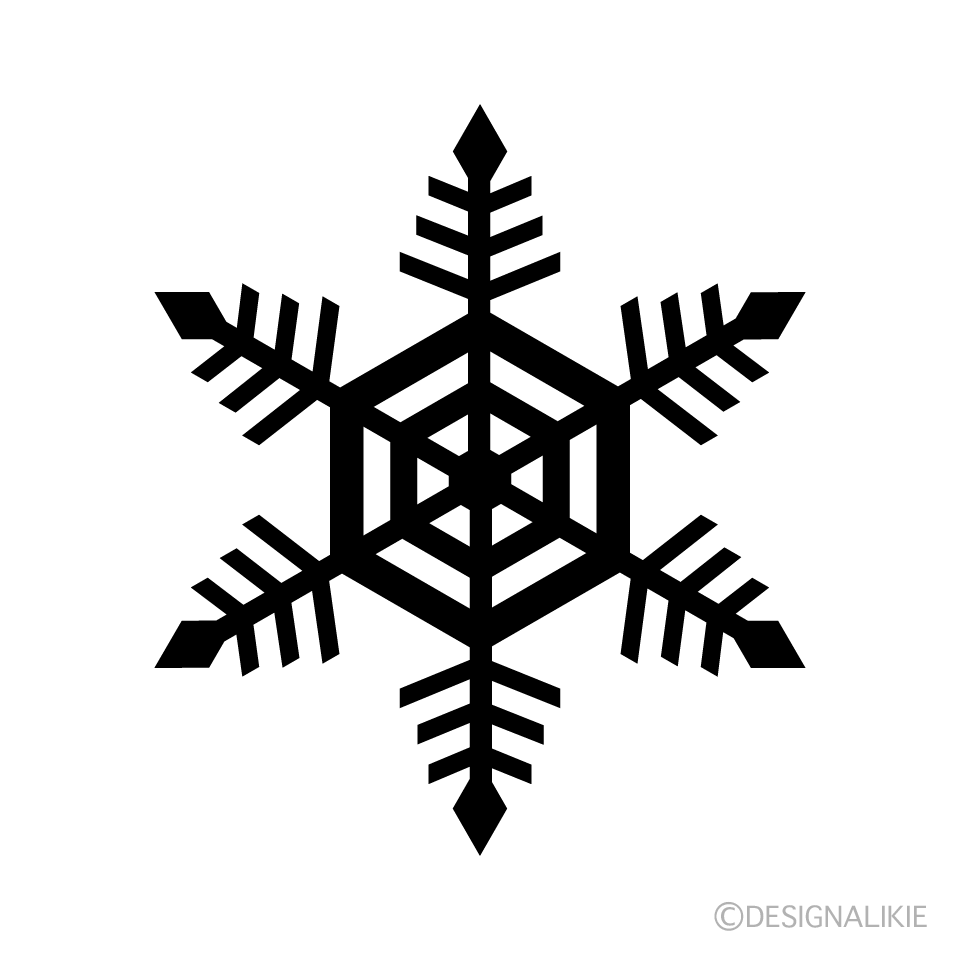 Silueta de Copo de Nieve 2