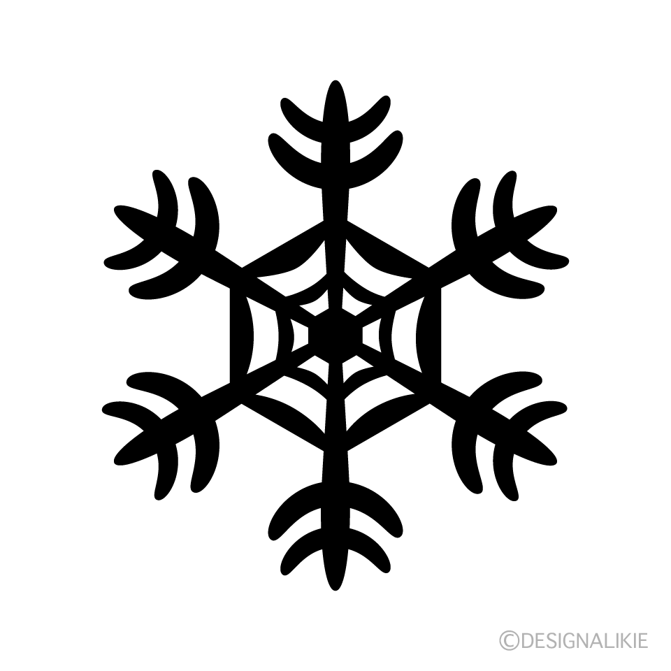 Silueta de Copo de Nieve 5