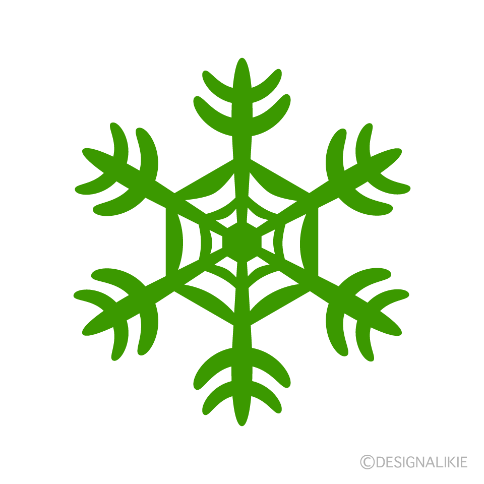 Green Snowflake 4