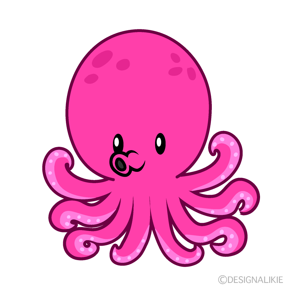 Cute Pink Octopus