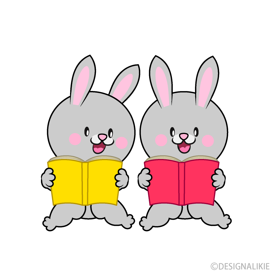 Rabbits Reading