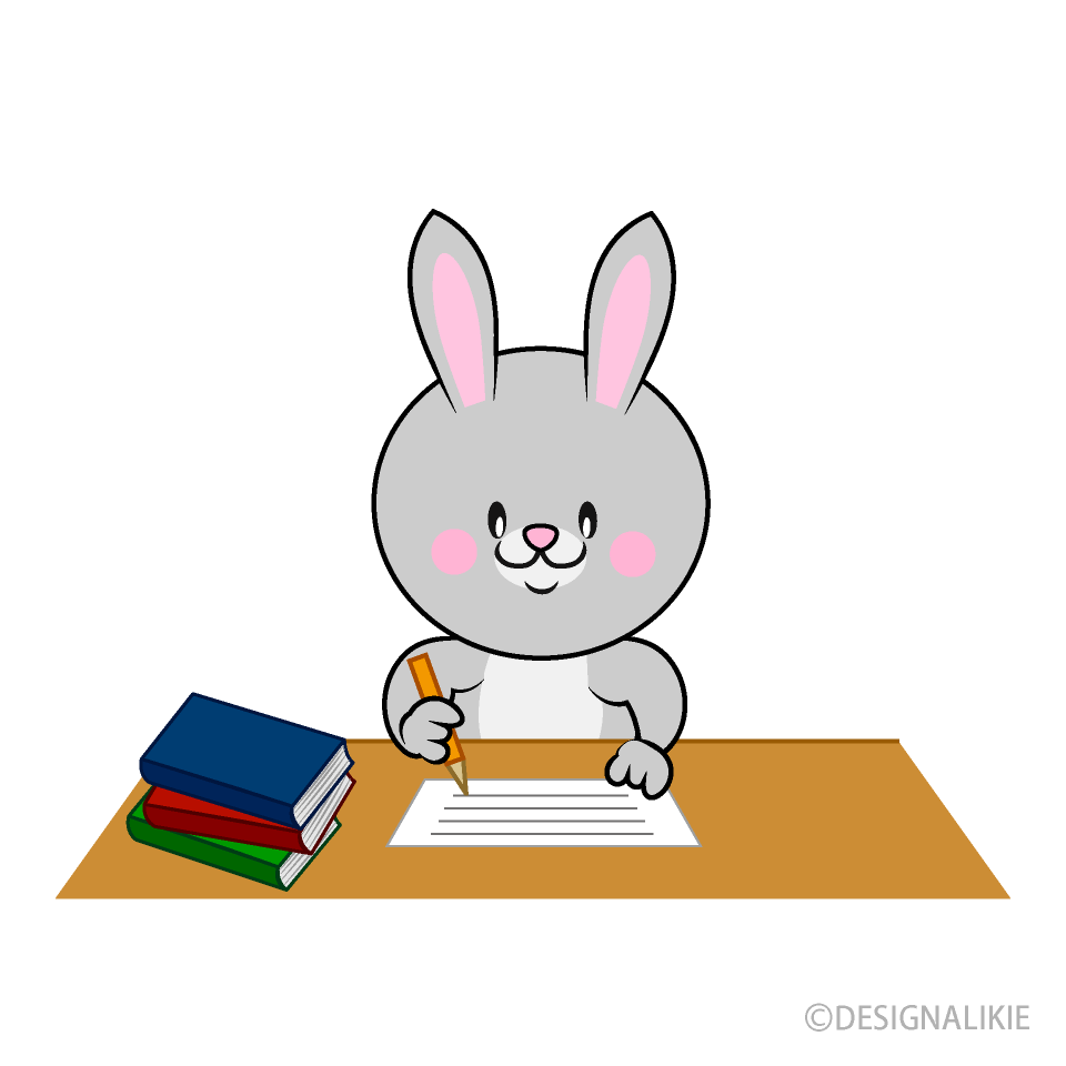 Conejo Estudiando