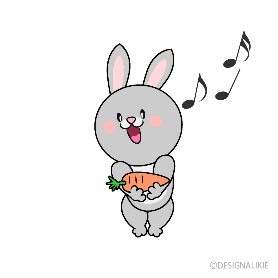 Conejo Cantando con Zanahoria