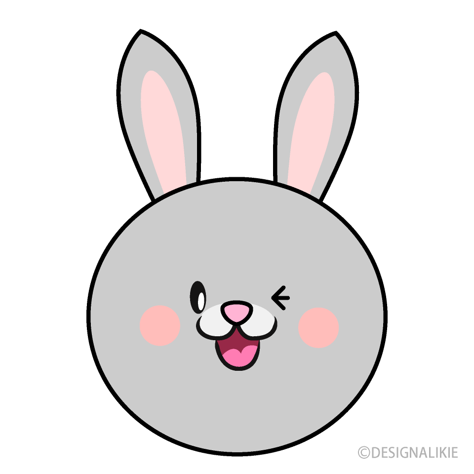 Winking Rabbit Face