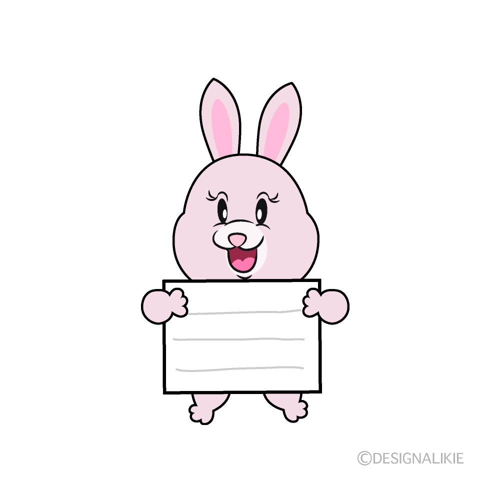 Bunny with Board