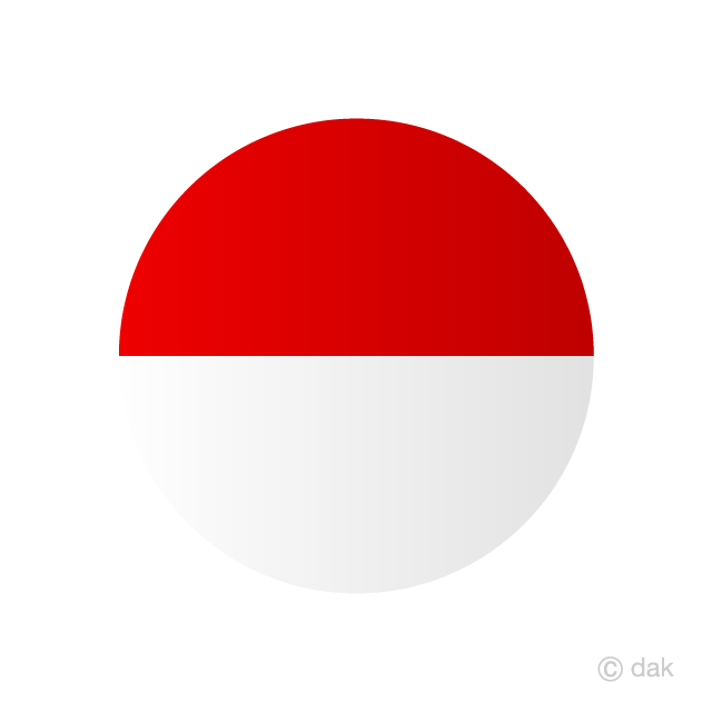 Indonesia Circle Flag