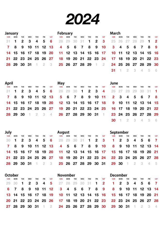 Calendar 2024