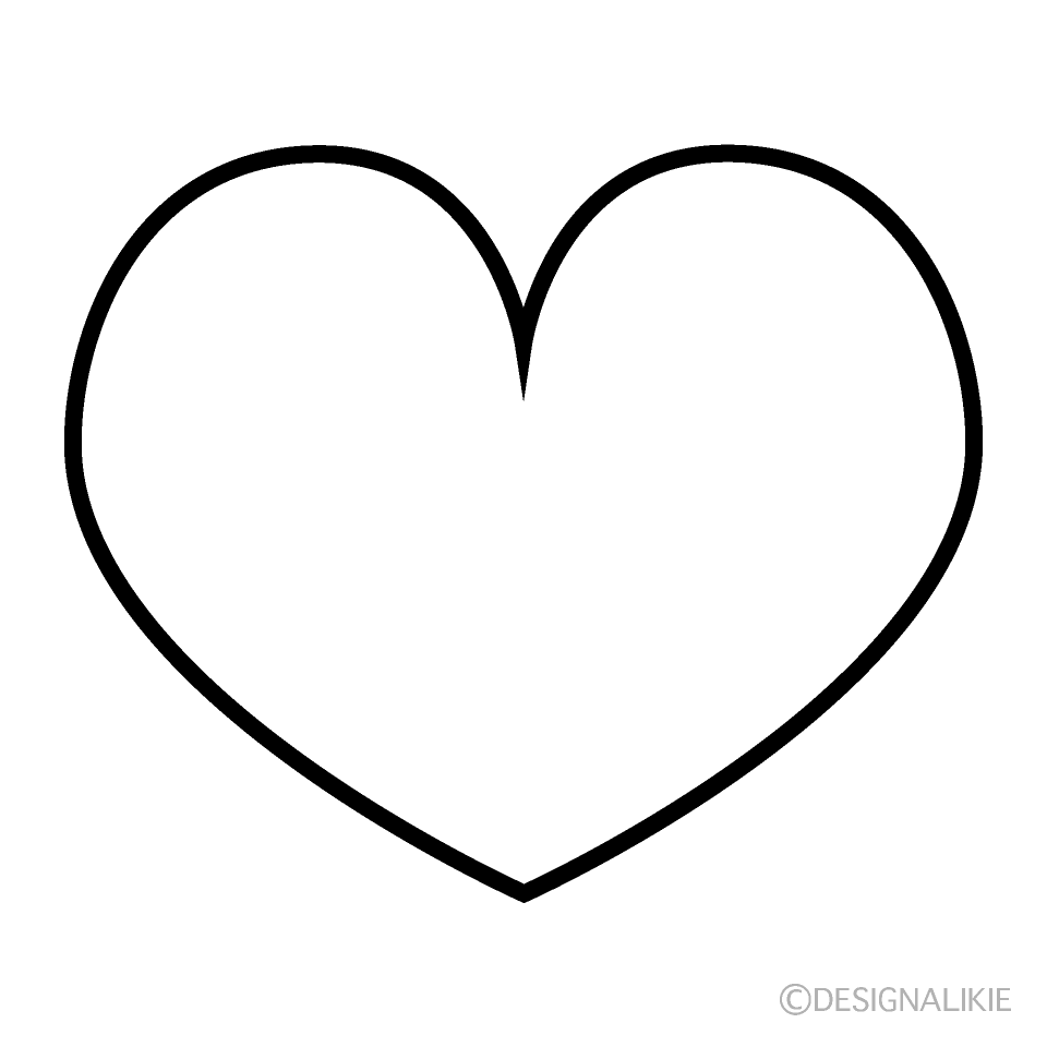 Heart Shape Black and White