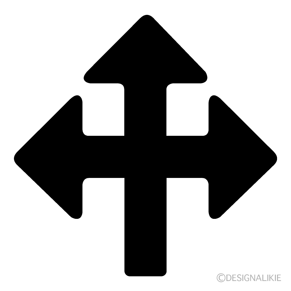 Flecha de intersección negra