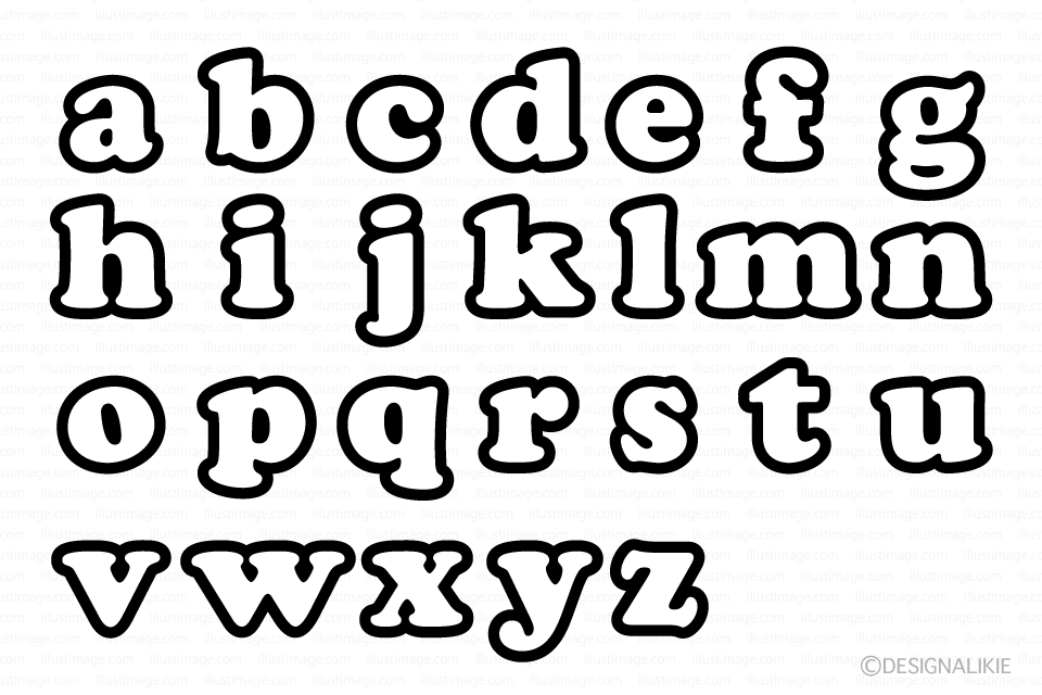 Gráfico abc en negrita en blanco y negro