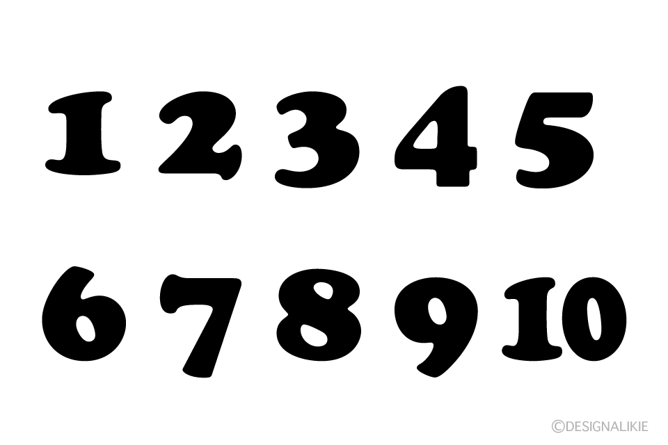 Number Chart Black