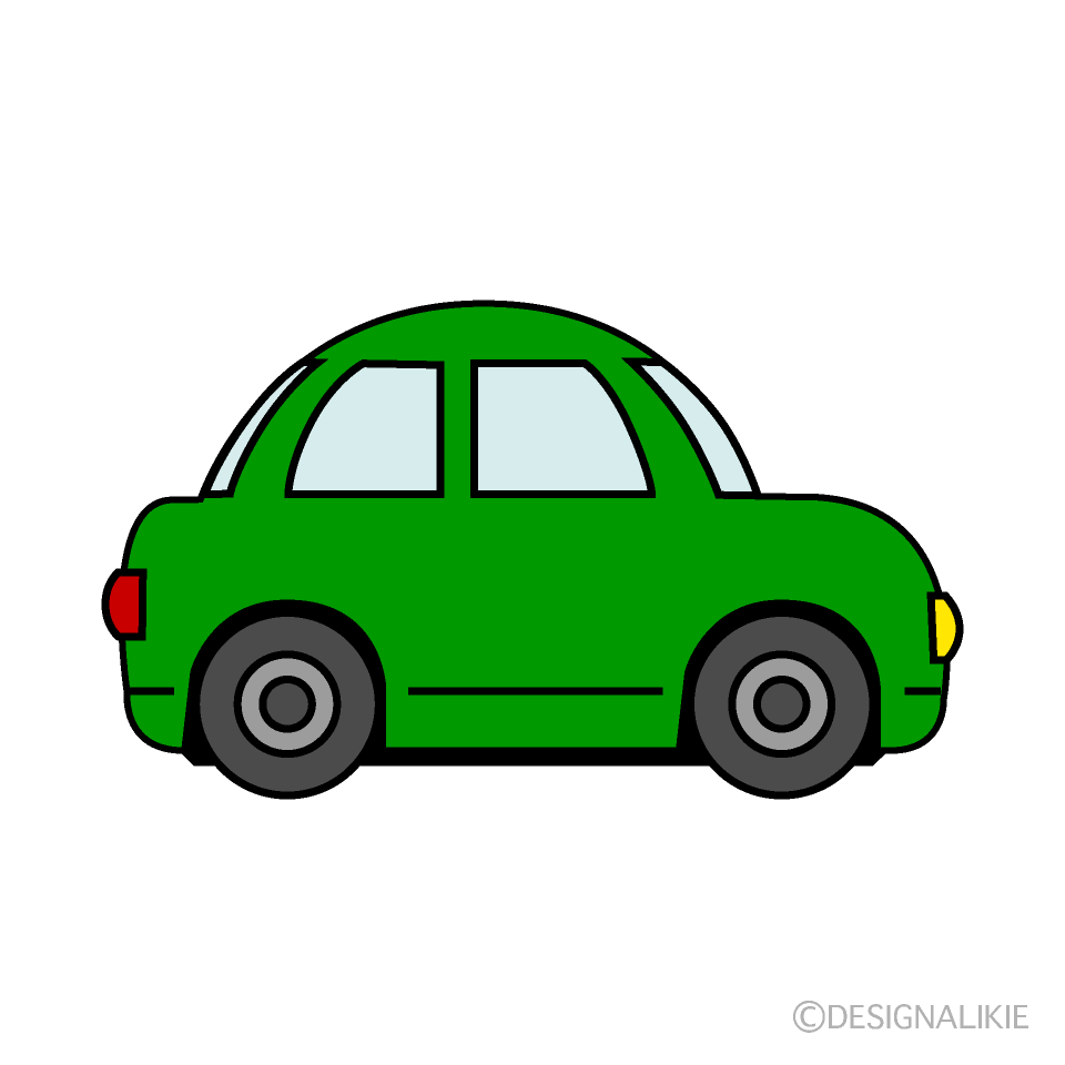 Cute Green Car