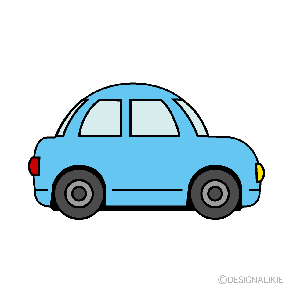 Cute Light Blue Car