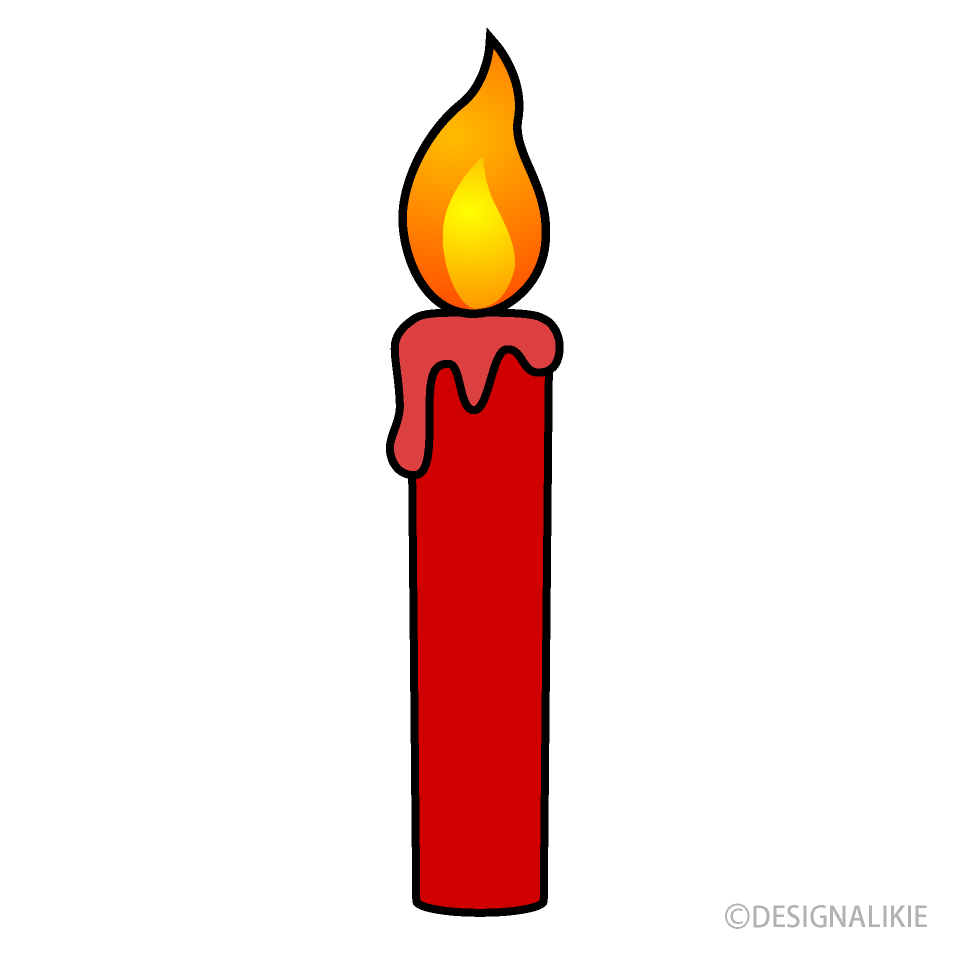 Vela roja simple