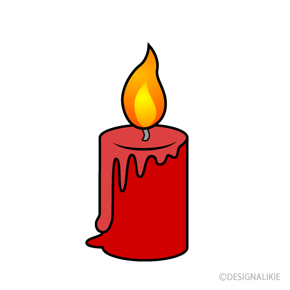 Vela roja gruesa