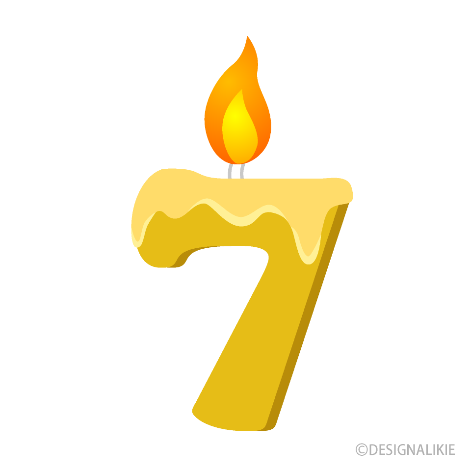 Vela de 7mo cumpleaños